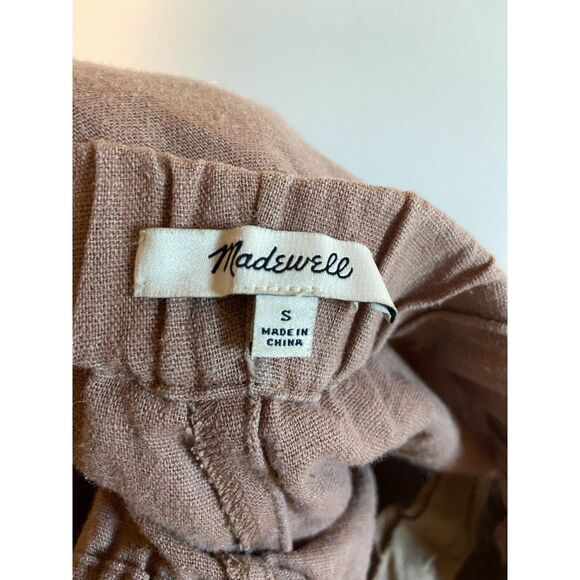 Madewell Shorewalk Cover-Up Pants LINEN Dusty Pink Size Small - Picture 4 of 6